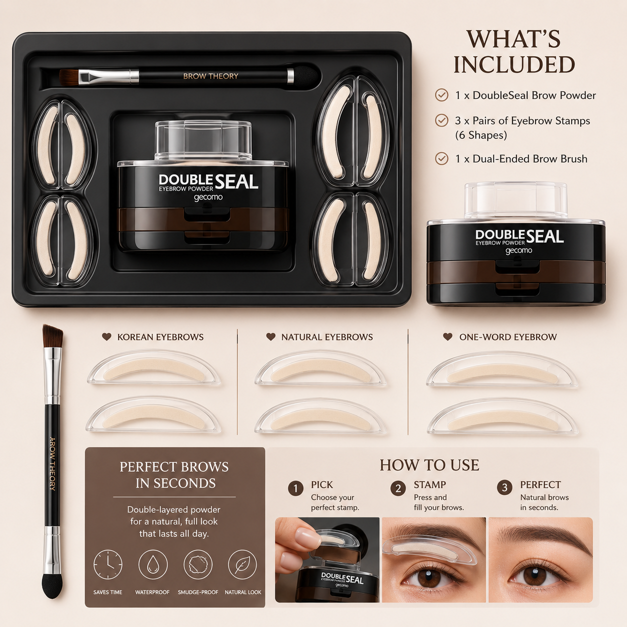 Eyebrow Makeup Stamps