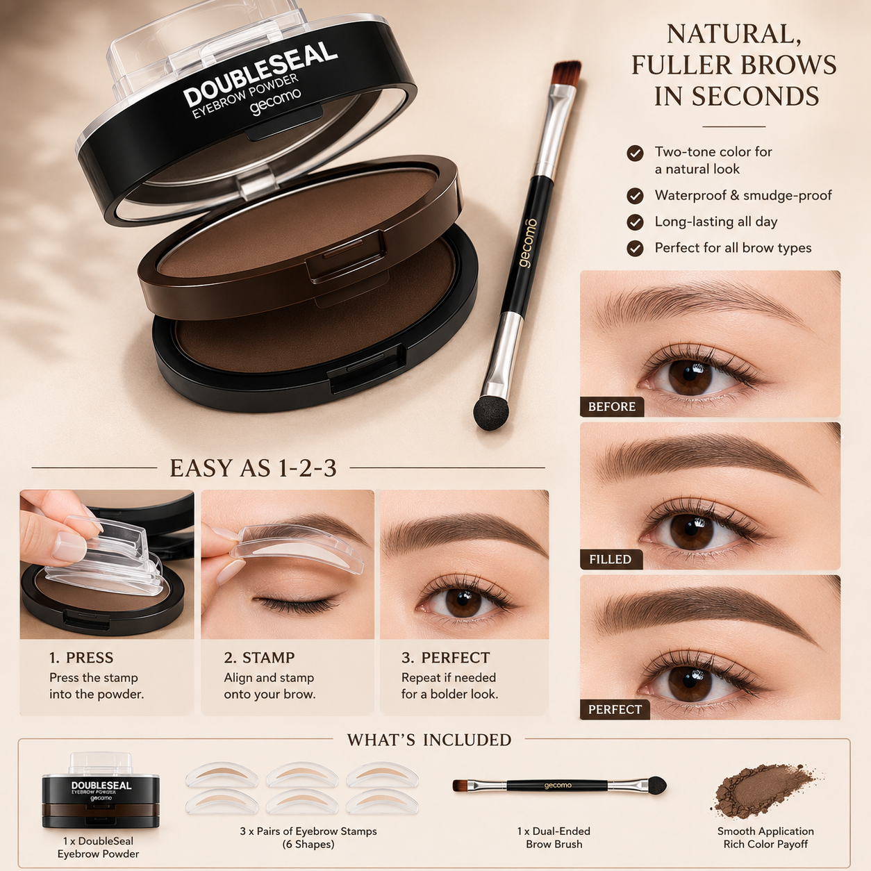 Eyebrow Makeup Stamps